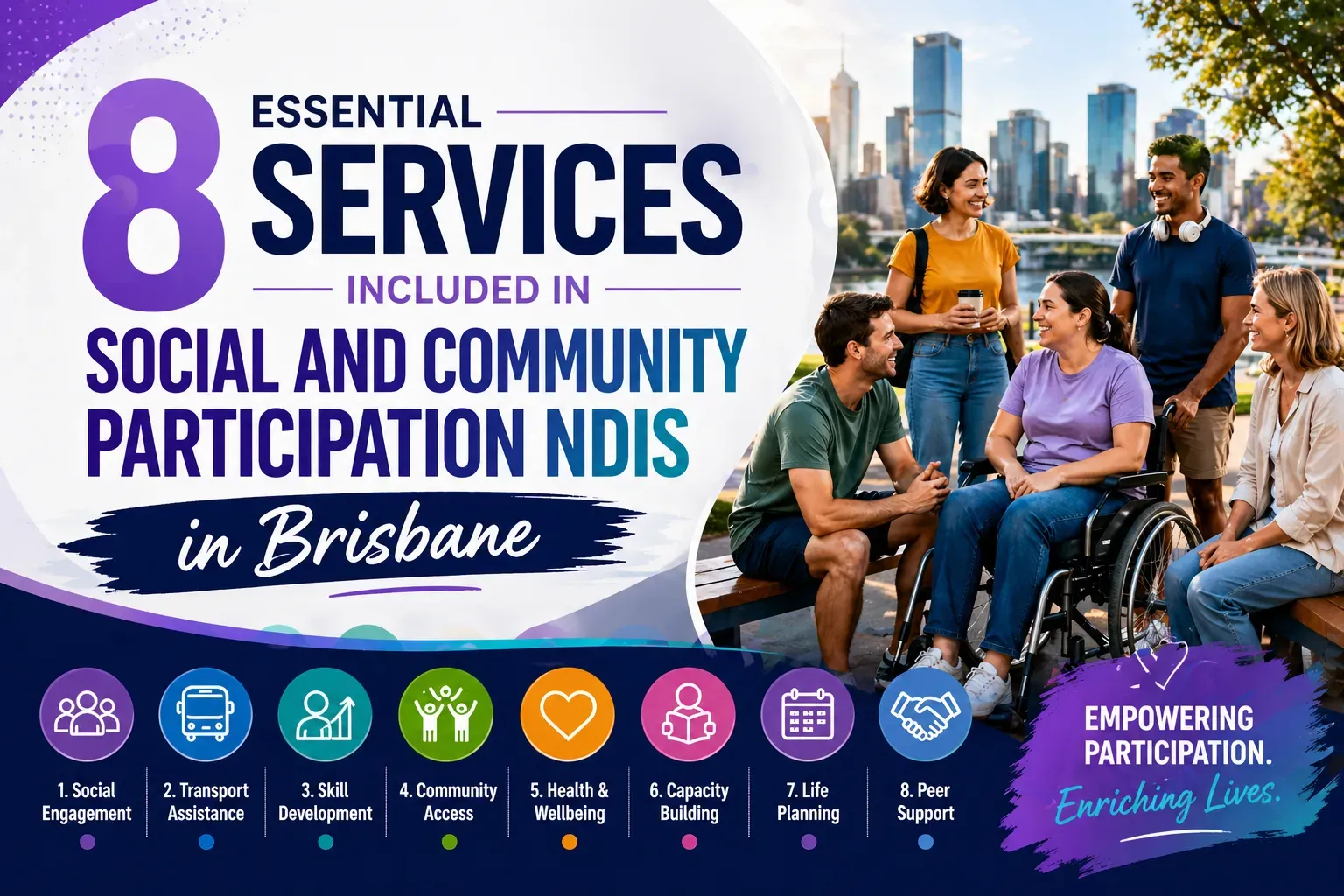 8 Essential Services Included in Social and Community Participation NDIS in Brisbane